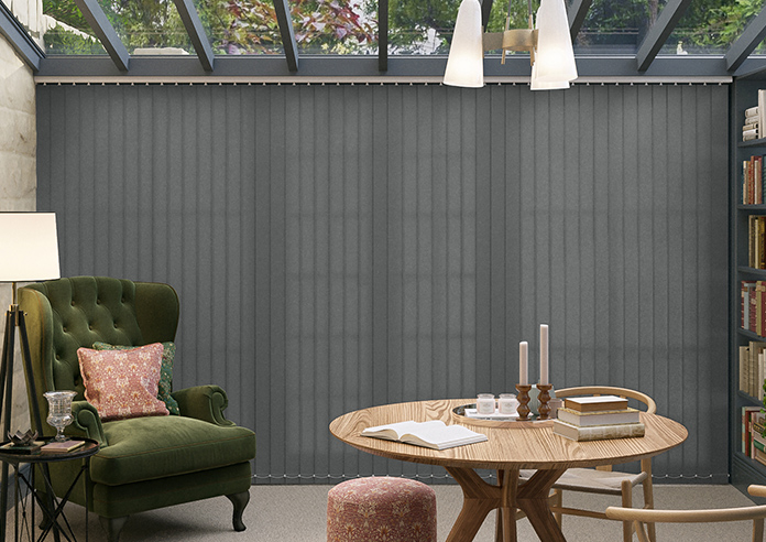 Roma, Fuscous Grey - Vertical Blind - Image 6